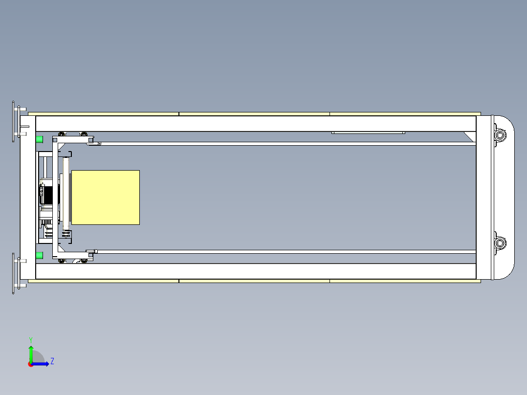 重载升降机左视图