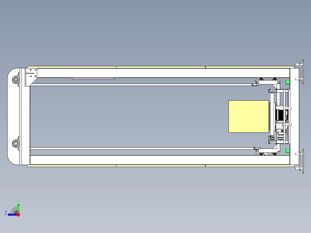 重载升降机右视图