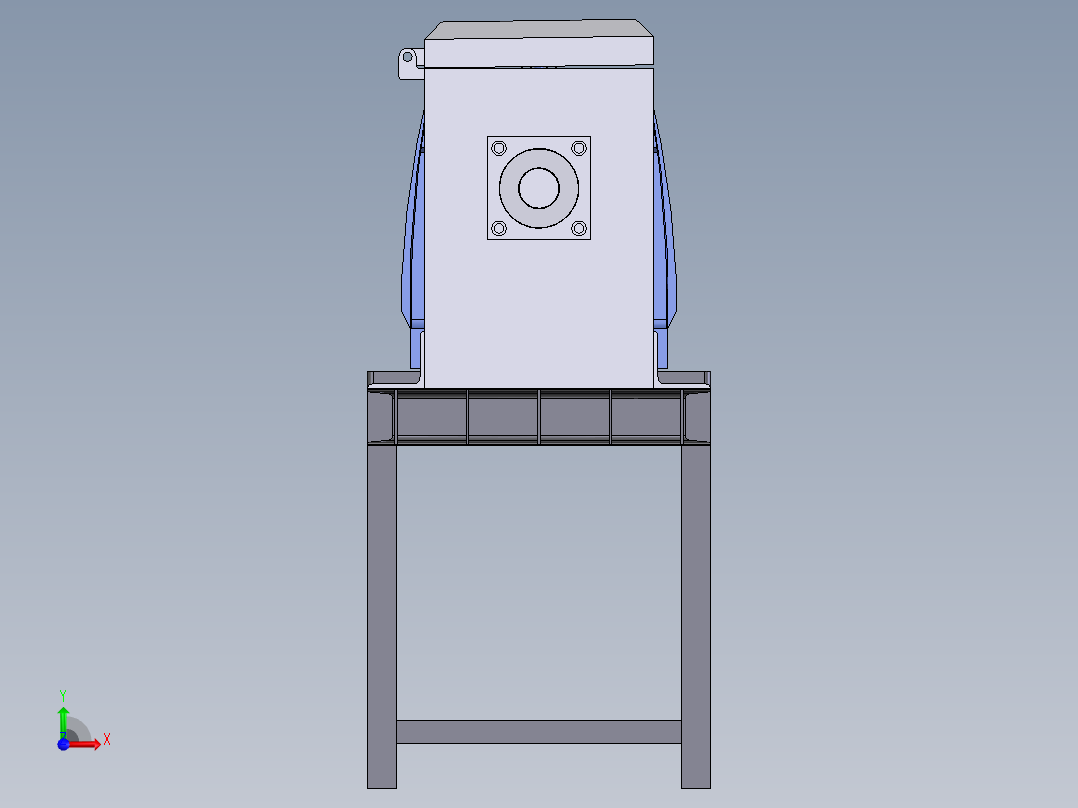 破碎机、切碎屑机前视图