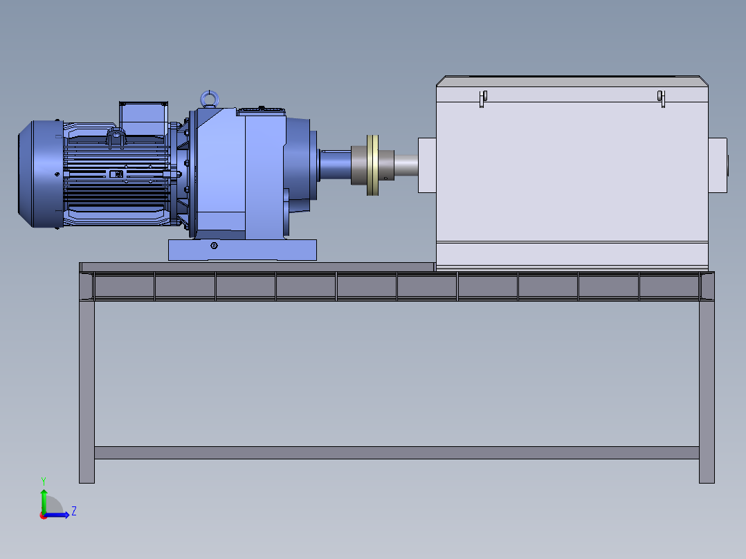 破碎机、切碎屑机左视图