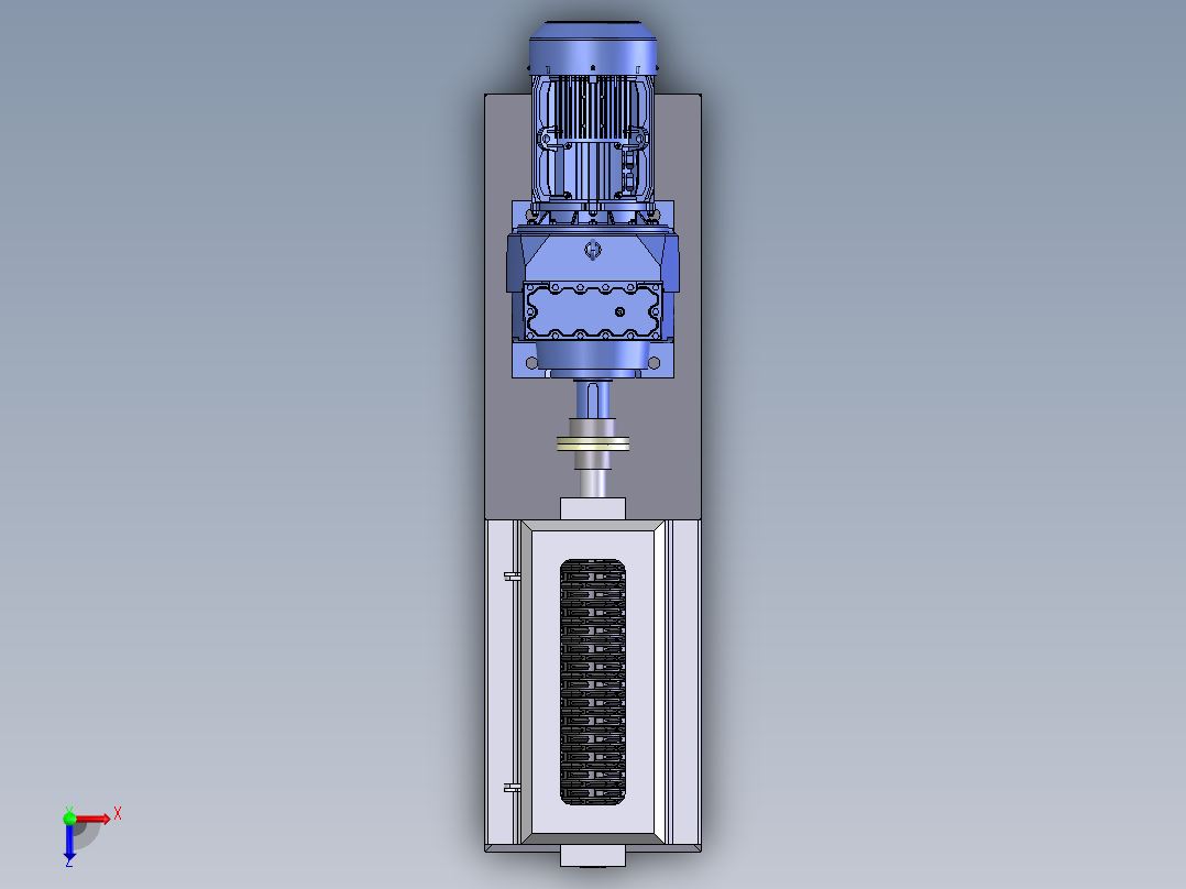 破碎机、切碎屑机俯视图