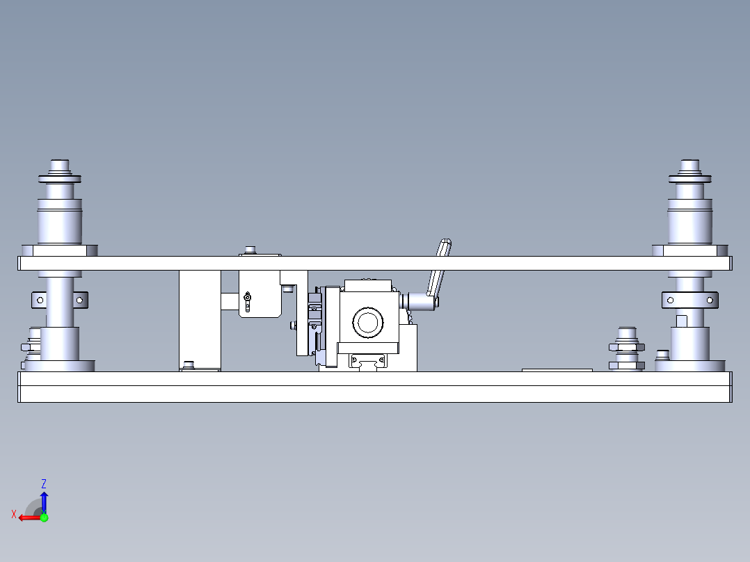 升降机构后视图