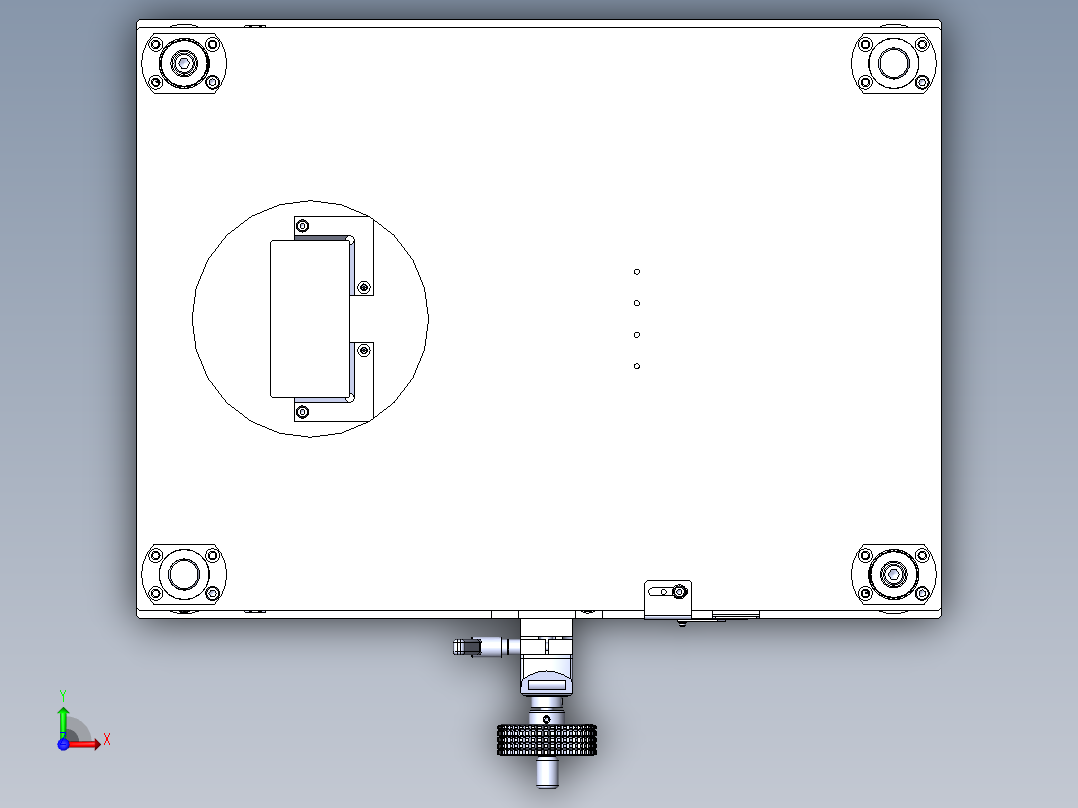 升降机构俯视图