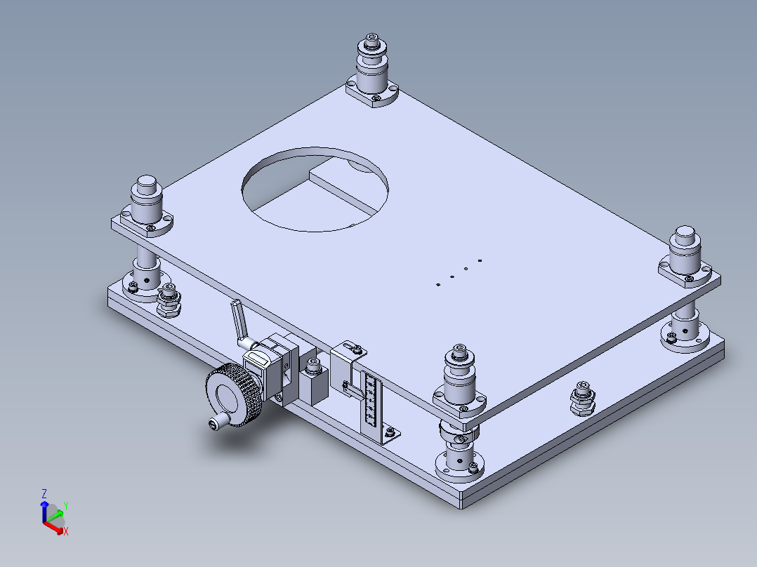 升降机构正等轴测图