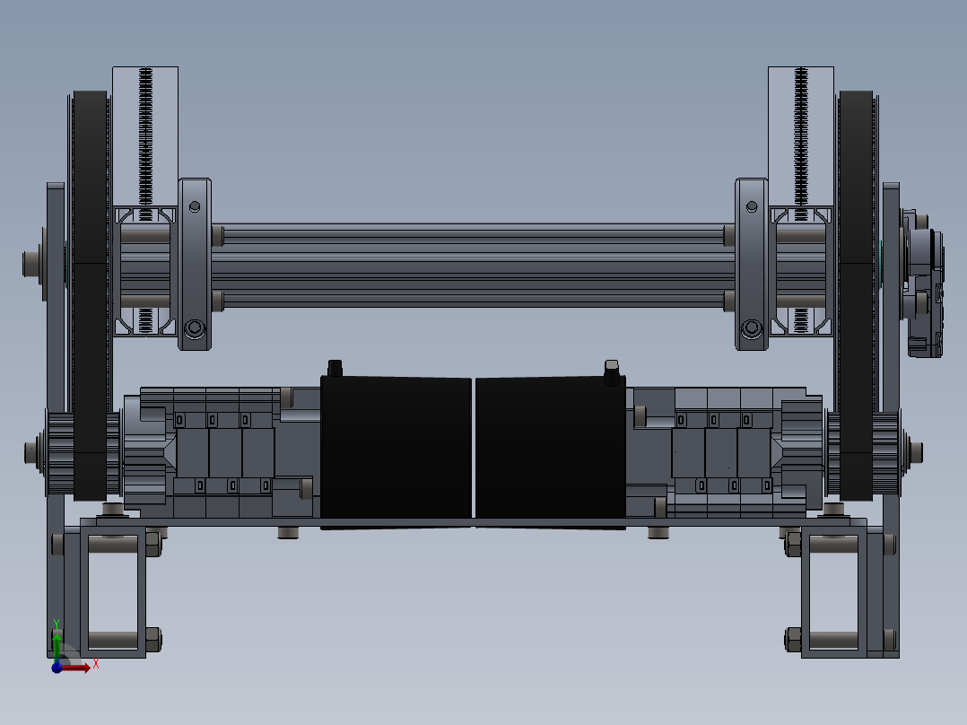 2025 示例臂的 FRC 2342 CAD 库前视图