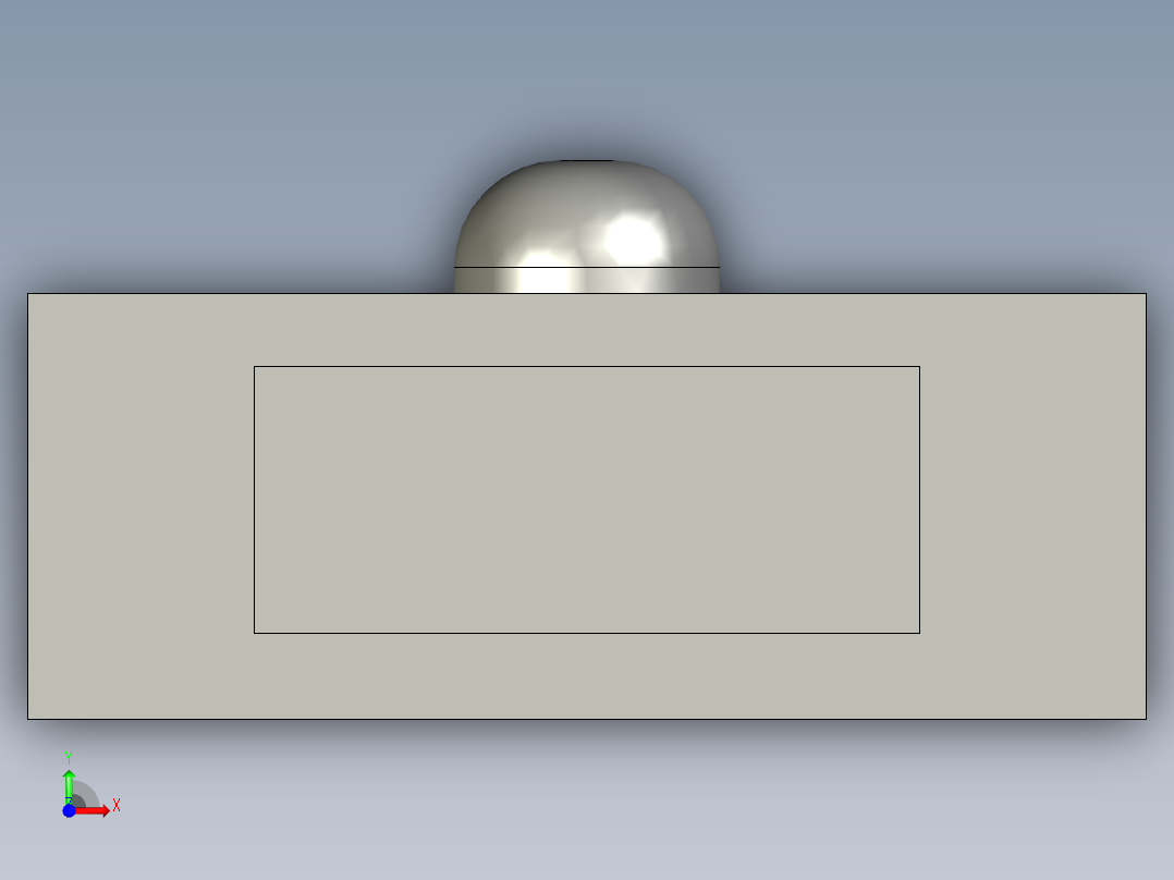 3寸自弹插销-LXYC-BOSS前视图