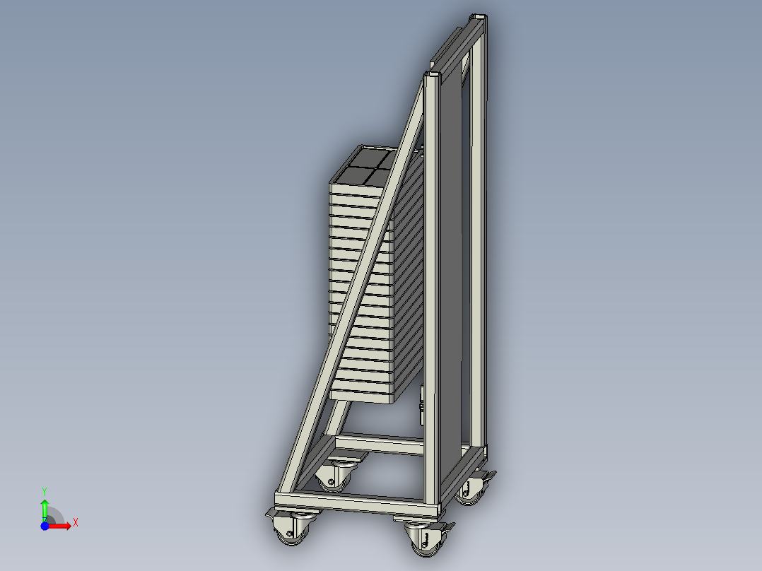 堆叠机构前视图