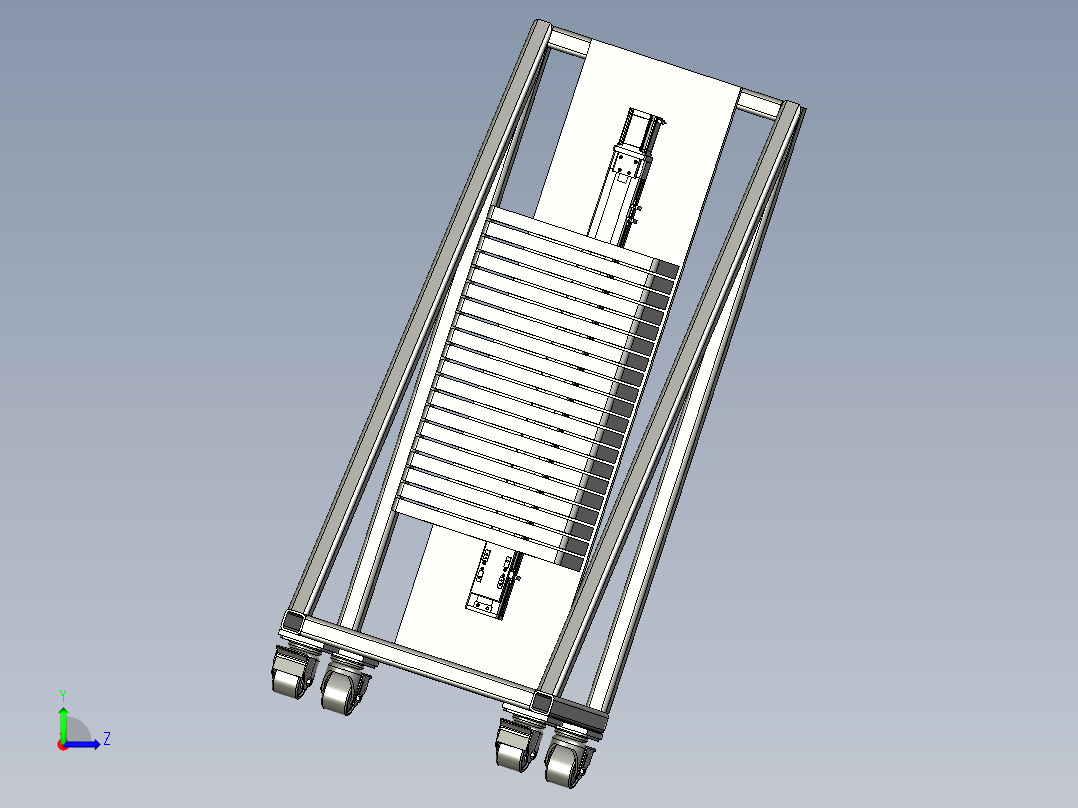 堆叠机构左视图