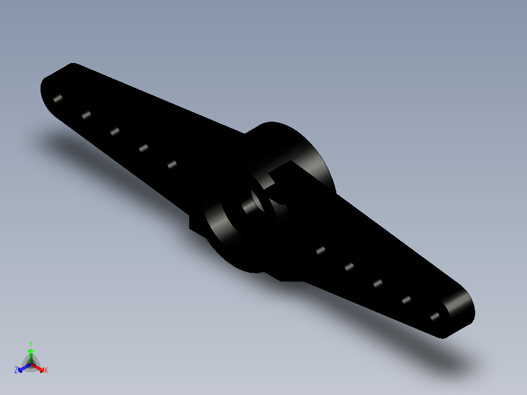 MG90s 伺服喇叭正等轴测图