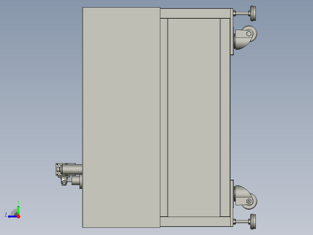 扫码+称重+上盖总装右视图
