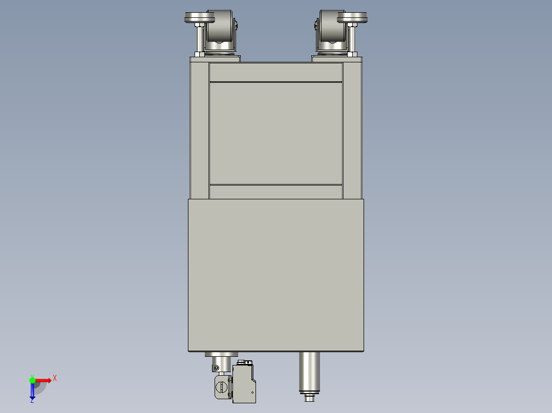 扫码+称重+上盖总装俯视图