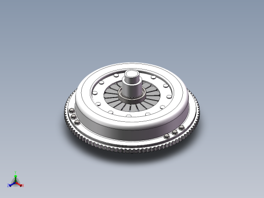 一汽丰田柯斯达离合器设计【含SW三维图】