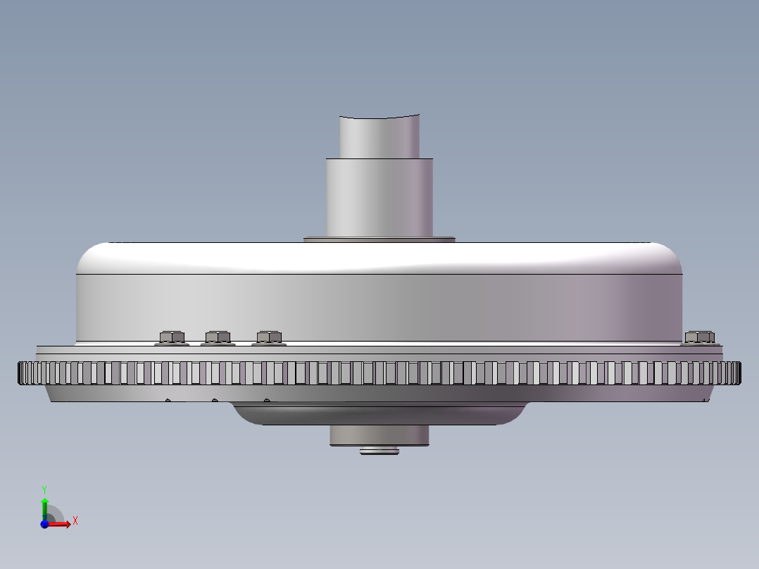 一汽丰田柯斯达离合器设计【含SW三维图】前视图