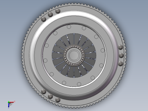 一汽丰田柯斯达离合器设计【含SW三维图】俯视缩略图