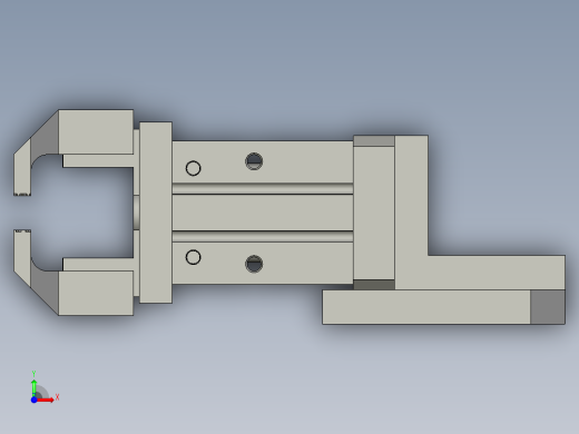 梳齿取手装配前视缩略图