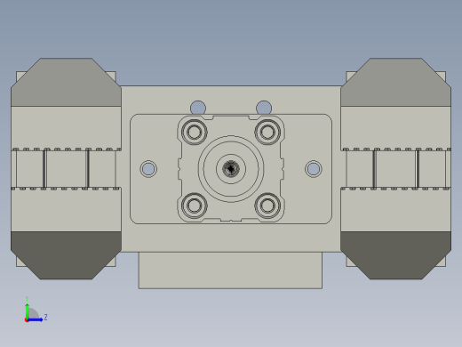 梳齿取手装配左视缩略图