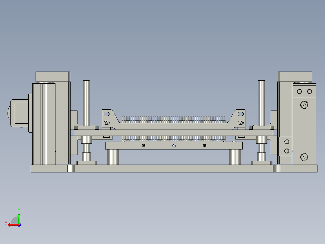 光伏电池探针排组件后视图