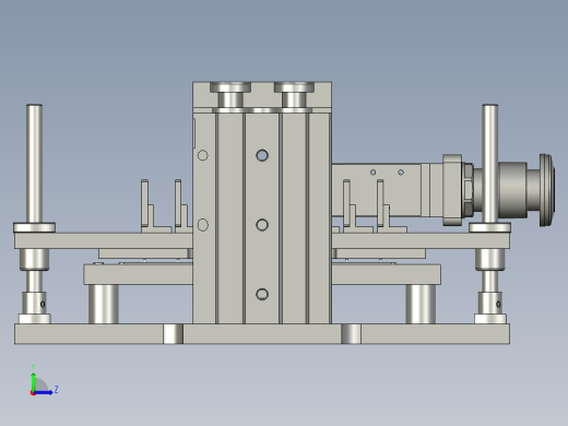 光伏电池探针排组件左视缩略图