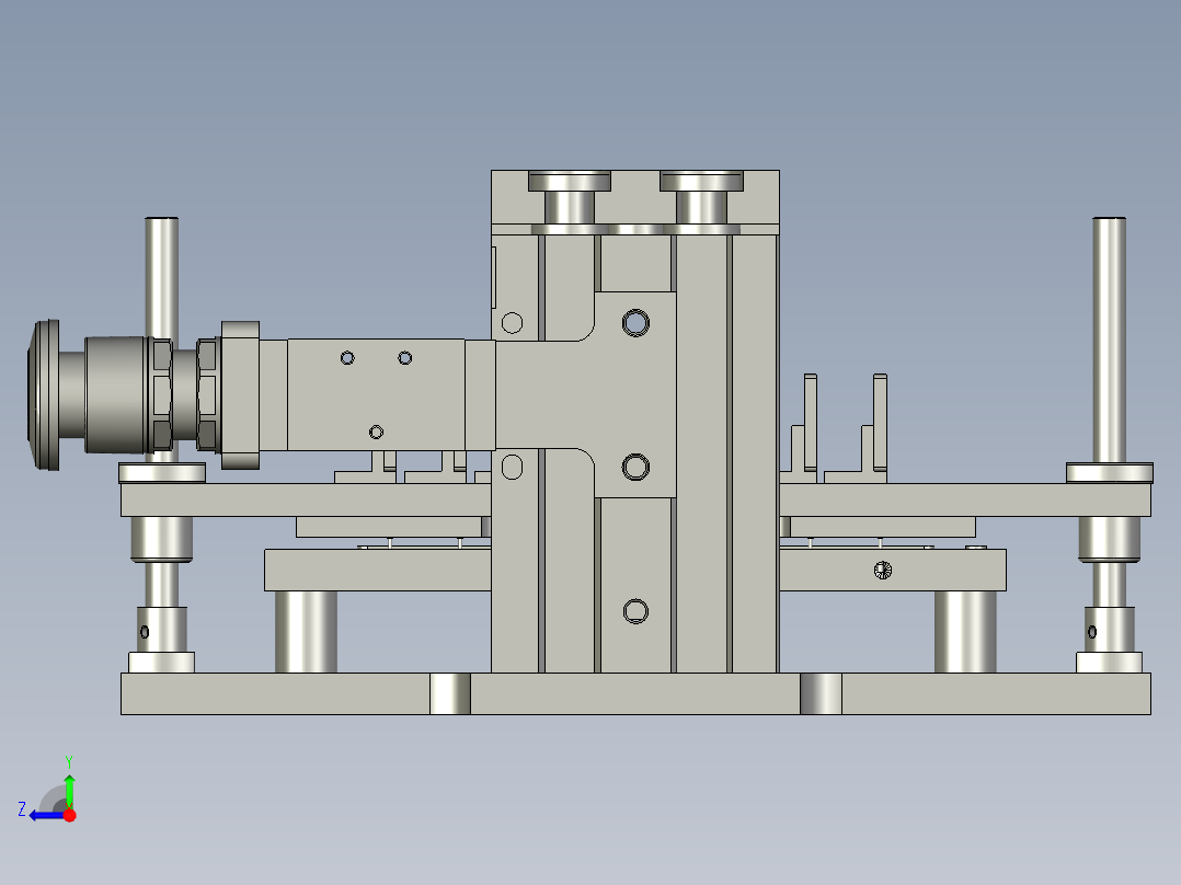光伏电池探针排组件右视图