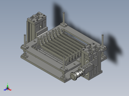 光伏电池探针排组件正等轴测缩略图