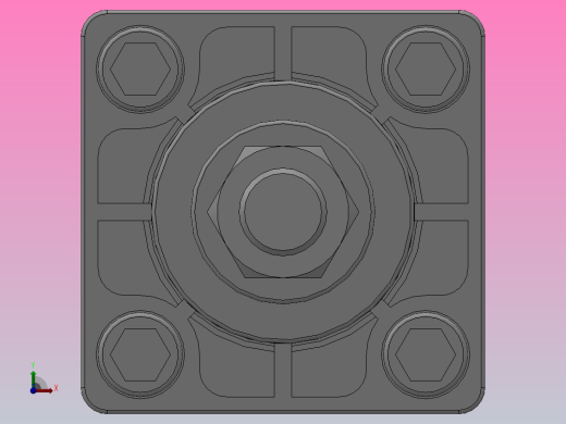 行程可调气缸（QC95系列）[QC95-B-32-200-XC8]前视缩略图