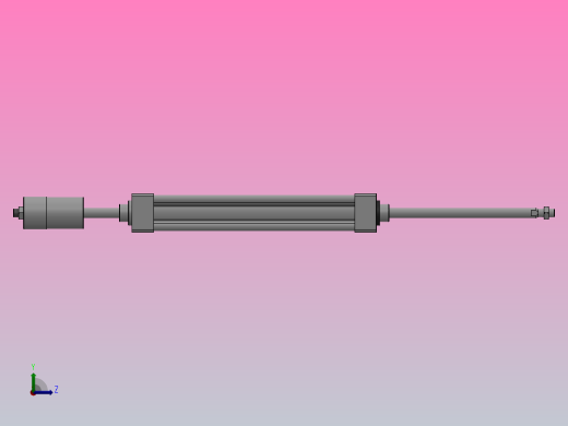 行程可调气缸（QC95系列）[QC95-B-32-200-XC8]左视缩略图