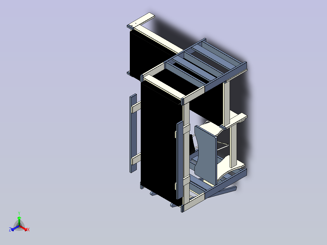 A0004938-堆叠床正等轴测图