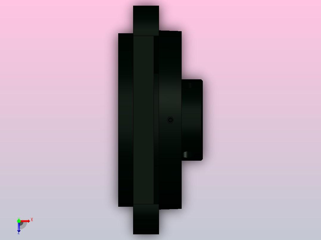 JB╱T 5303-2002[带凸台方形座顶丝外球面球轴承[UCFS型]UCFS308]俯视图