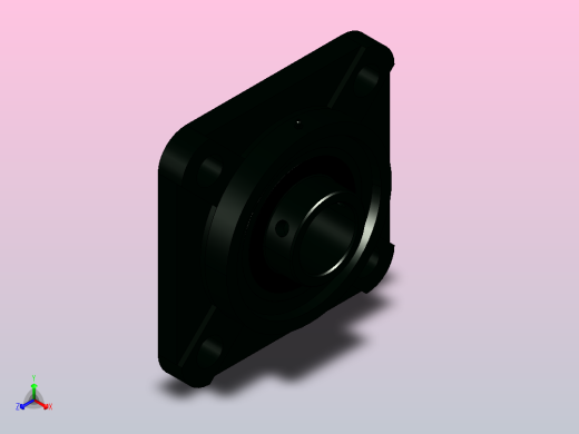 JB╱T 5303-2002[带凸台方形座顶丝外球面球轴承[UCFS型]UCFS308]正等轴测缩略图