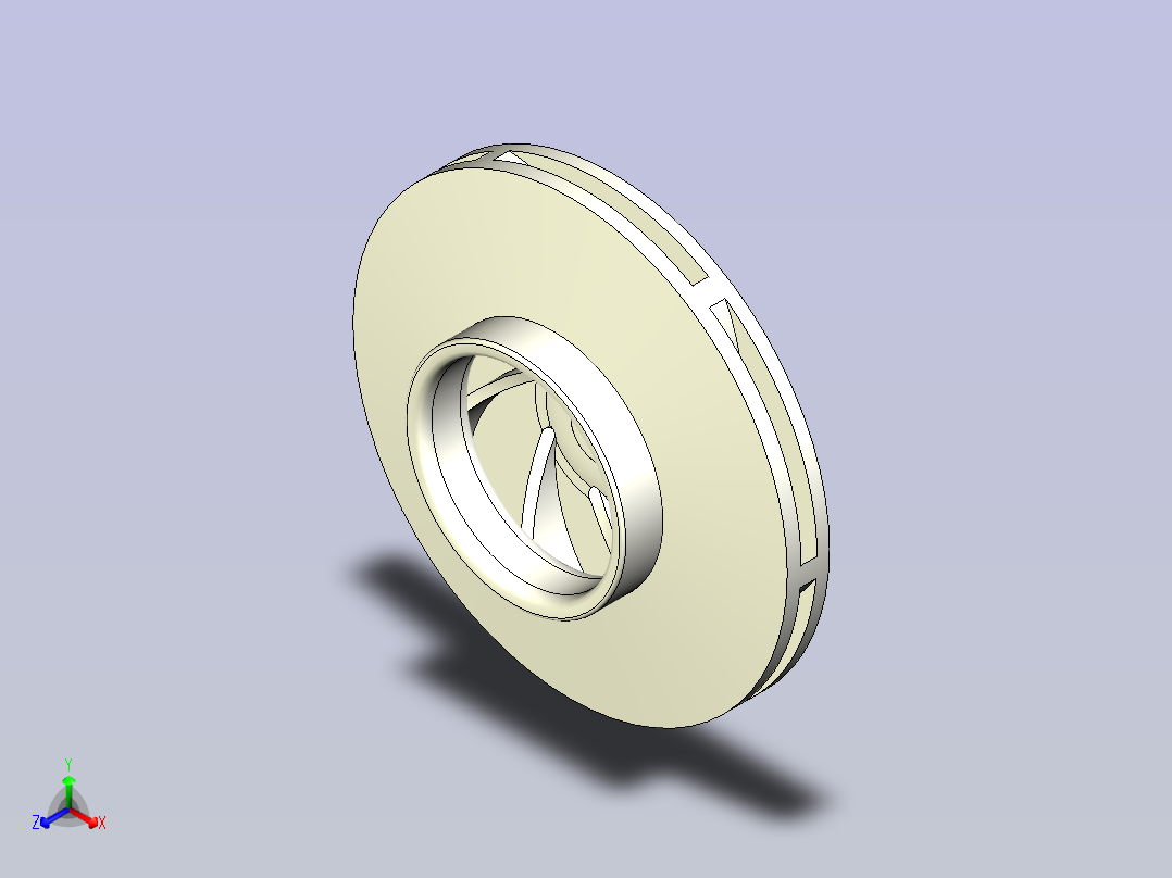 复古系列泵叶轮主视图