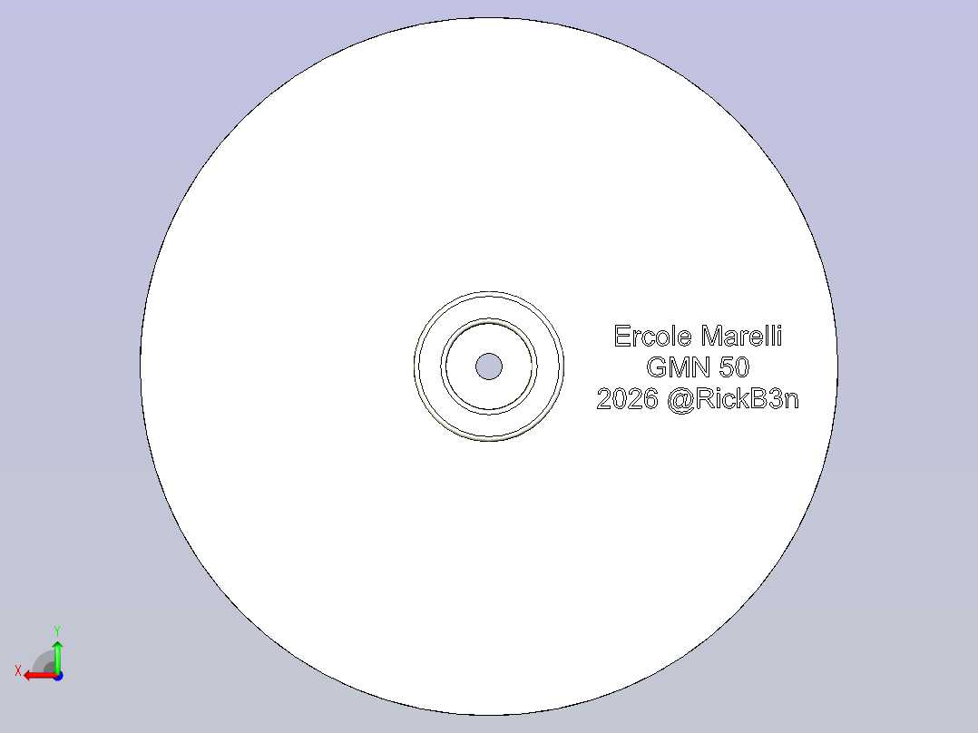 复古系列泵叶轮后视图