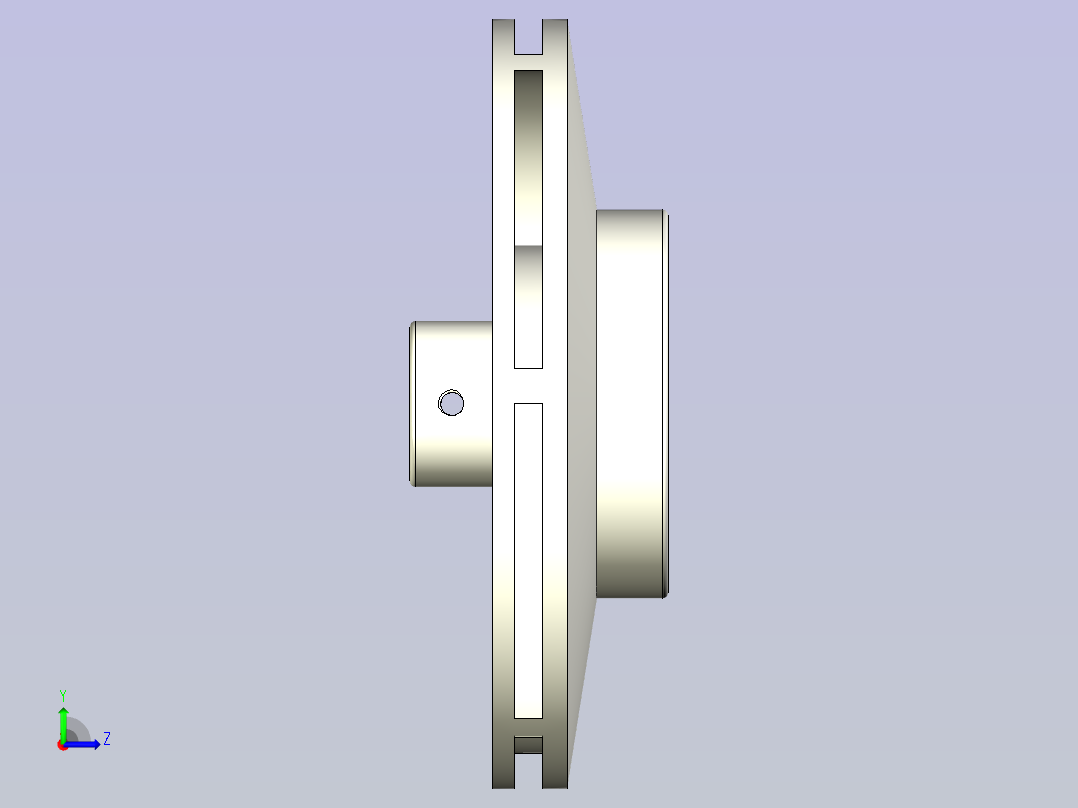 复古系列泵叶轮左视图