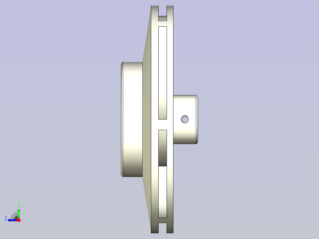 复古系列泵叶轮右视图