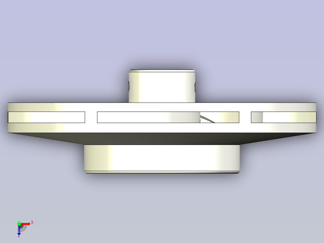 复古系列泵叶轮俯视图