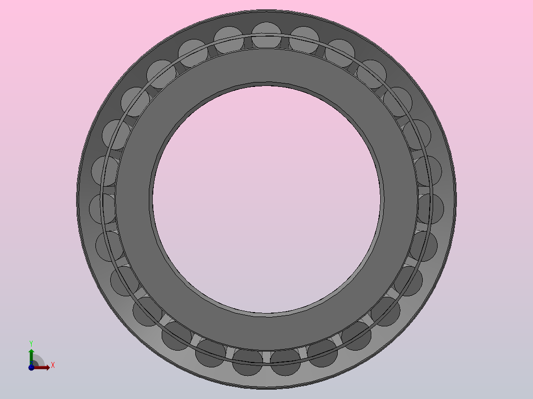 轧机用双列圆锥滚子轴承（350000型）_11系列 351160前视图