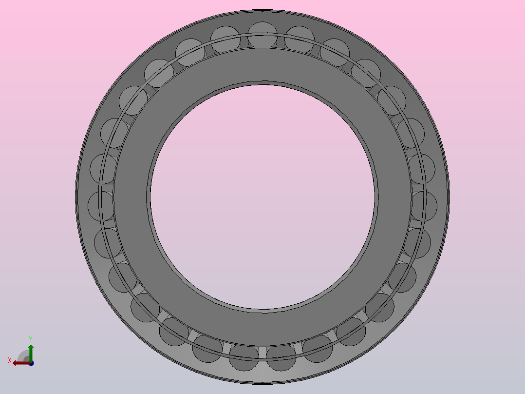 轧机用双列圆锥滚子轴承（350000型）_11系列 351160后视图