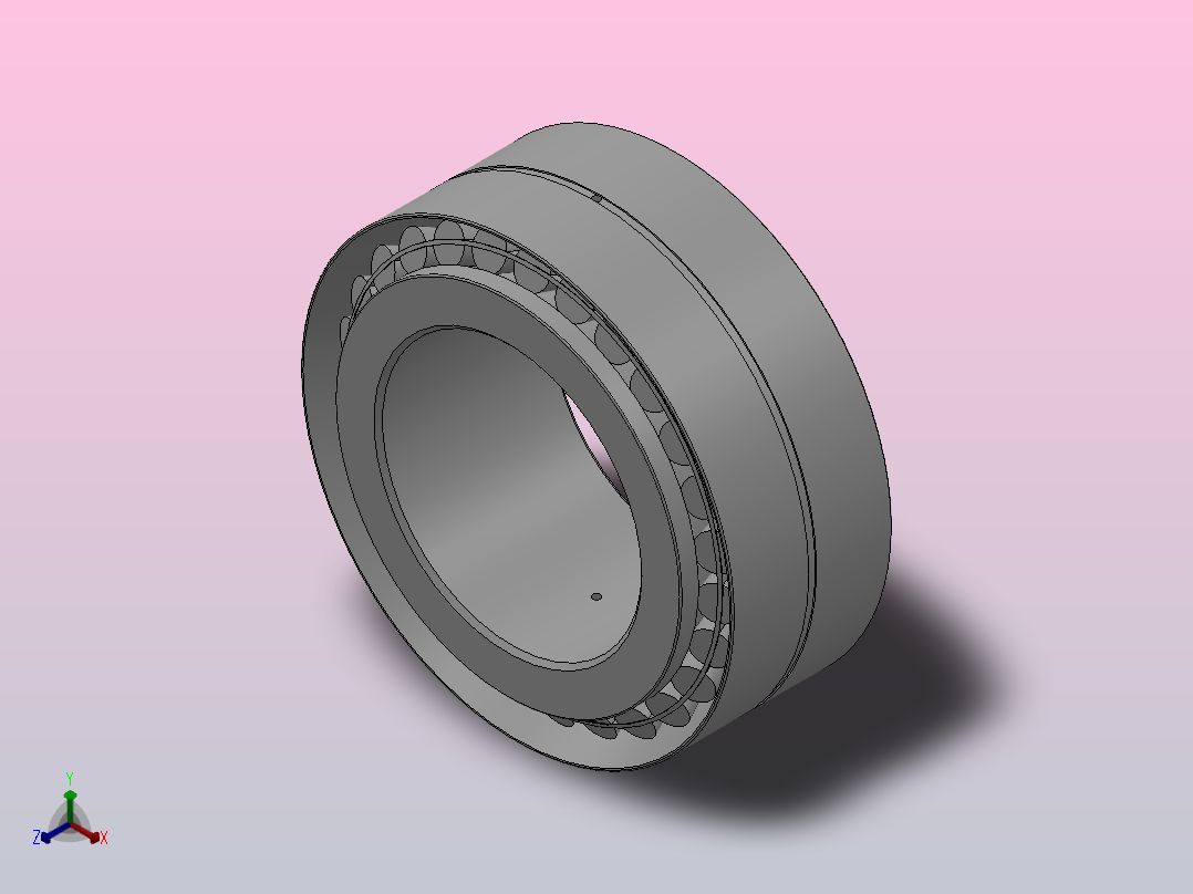 轧机用双列圆锥滚子轴承（350000型）_11系列 351160正等轴测图