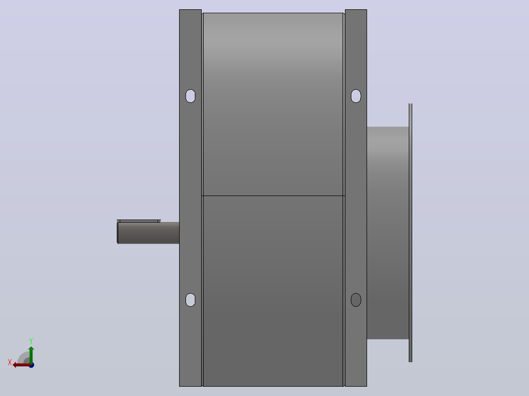SYQS-E离心风机[SYQS-280E]亿利达左视图