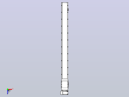 机器人皮带驱动直线轴TPA-GCB-150-P80-L1600-LU-M75-N3俯视缩略图