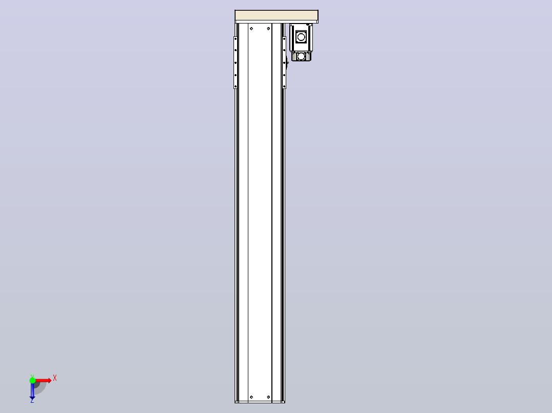 日规模组半封闭丝杆TPA-HNR-220D-3210C-L1300-ML-C-P1K-N3俯视图