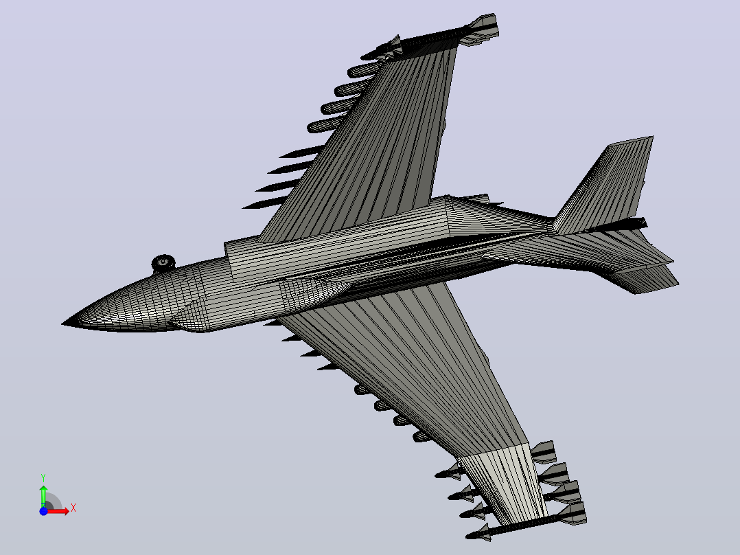 DATC D-1 Firehawk飞机前视图