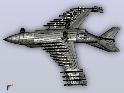 DATC D-1 Firehawk飞机俯视缩略图