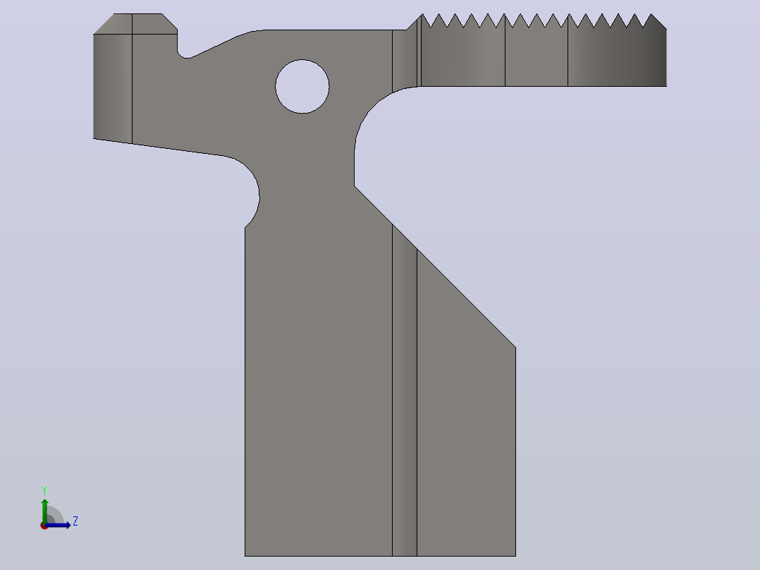 ar-15-coming螺栓锁左视图