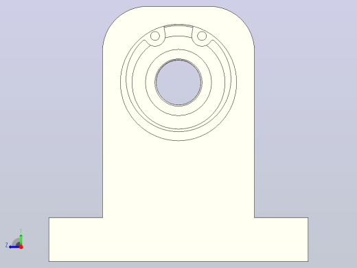BZJ01-6000ZZ-h40单轴承T型带座轴承右视缩略图