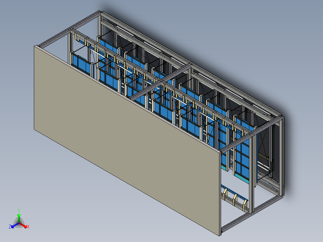 升降横移式立体车库 CAD+说明+三维正等轴测图