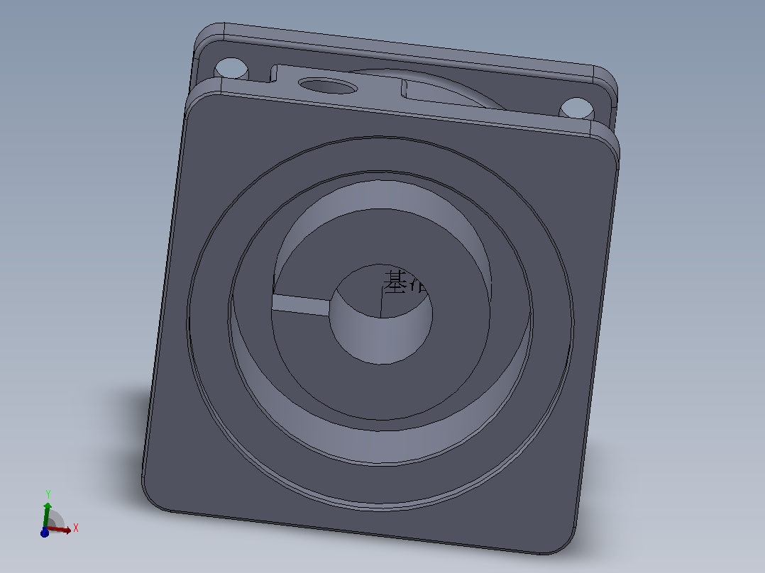 ZDR精密行星50W二级后端盖主视图