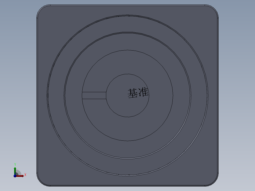 ZDR精密行星50W二级后端盖前视图