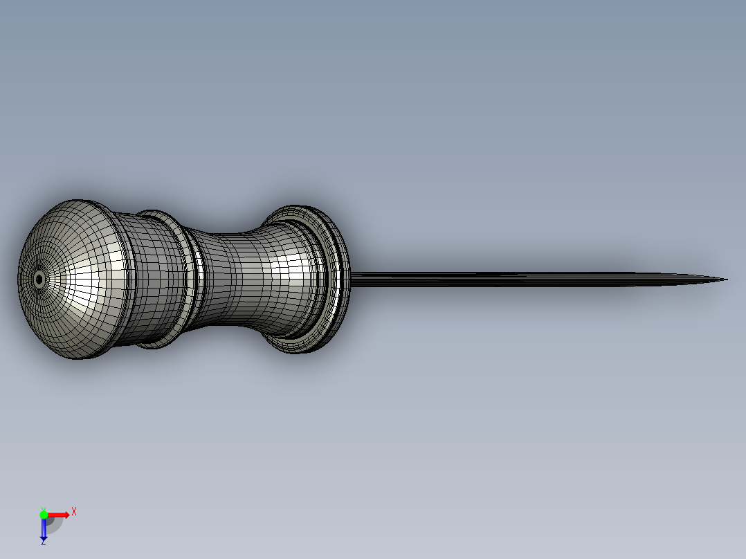 康巴藏刀俯视图
