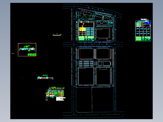 某汽车零部件工厂平面布局图设计