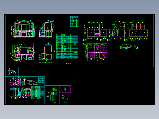 一PAM加药PAC加药装置 一酸加药装置设备CAD图纸 含加药流程图